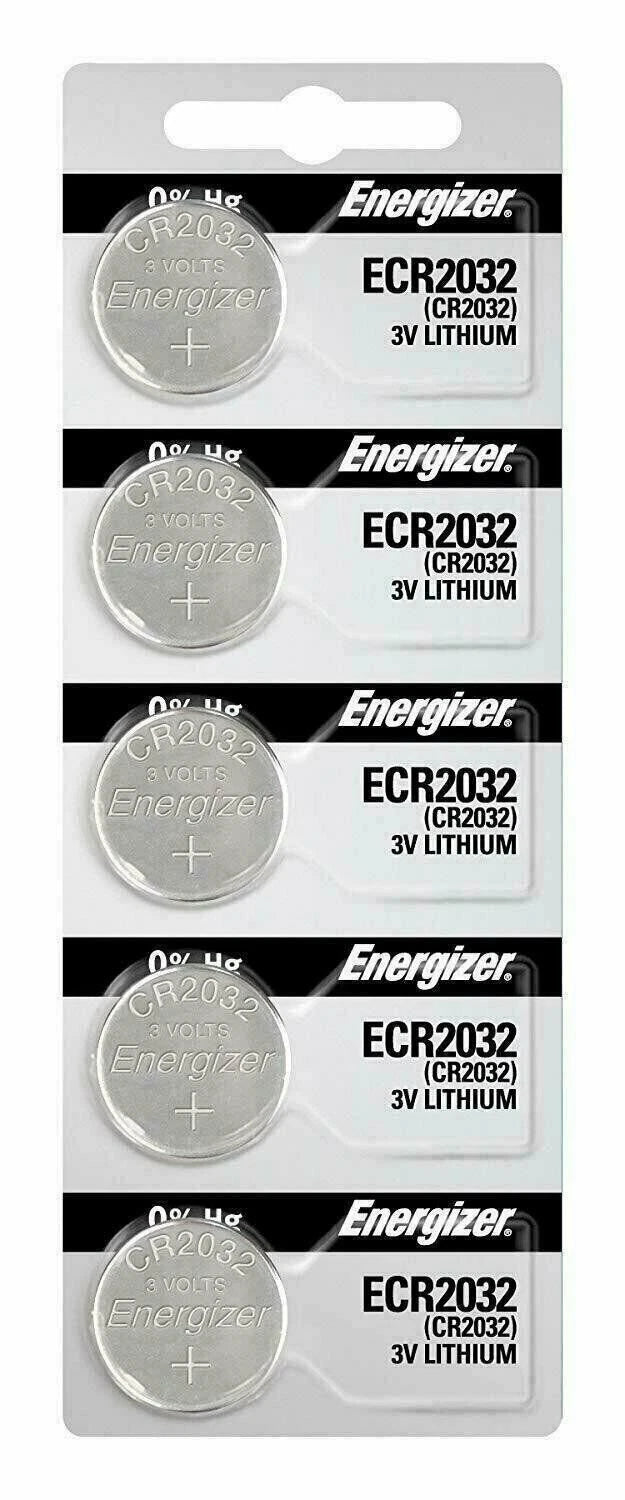 2 Piece Fresh ENERGIZER CR2032 WATCH BATTERIES 3V LITHIUM CR 2032 DL2032 BR2032