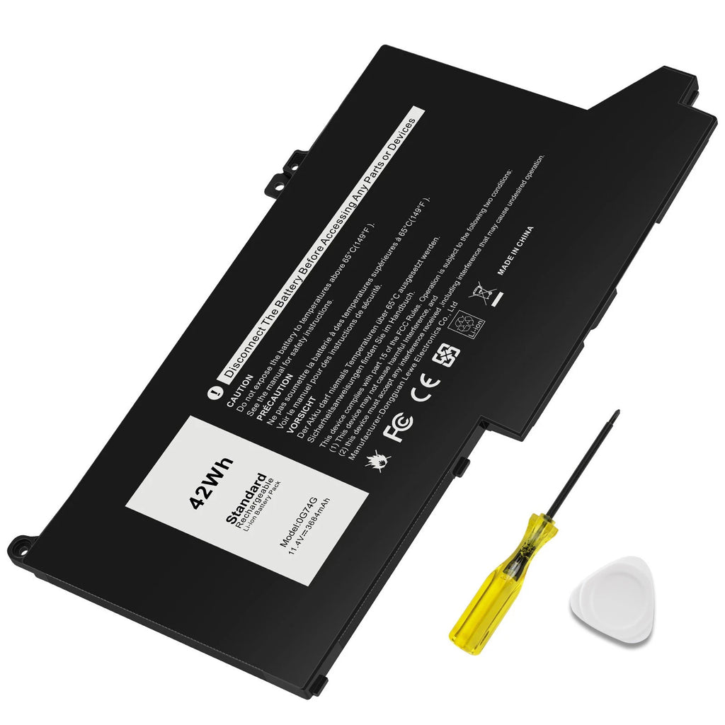 42Wh 0G74G Battery for Dell Latitude 5300 2-in-1 5310 7300 7400 2PFPW 3KF82 G74G