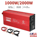 1000W Car Power Inverter DC 12V to AC 110V Converter Adapter Charger Outlet