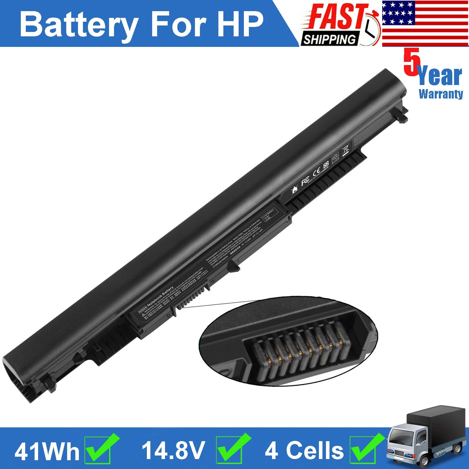HS04 HS03 Battery for HP Pavilion 15 17 807956-001 807957-001 HSTNN LB6U Laptop