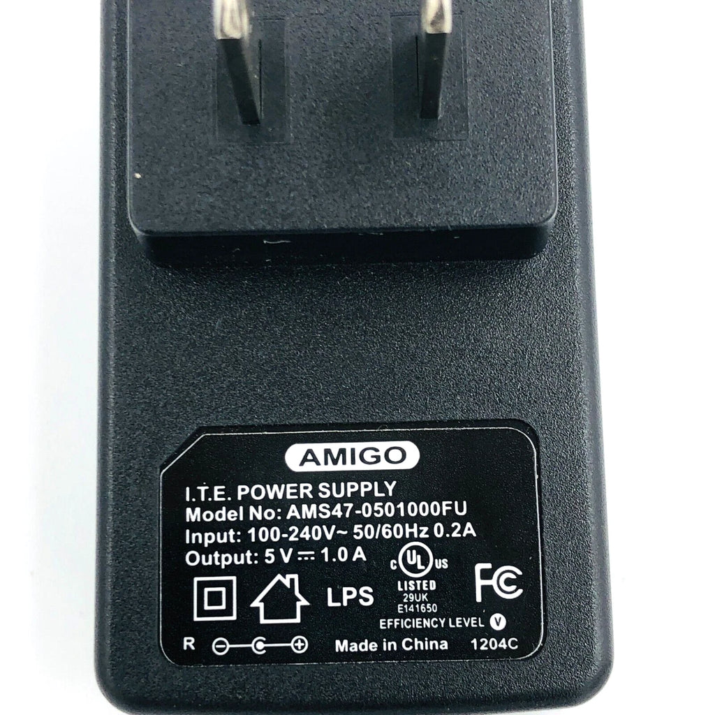 New Genuine Amigo AMS66-0501000FU AC/DC Wall Power Supply Adapter 5V 1A Charger