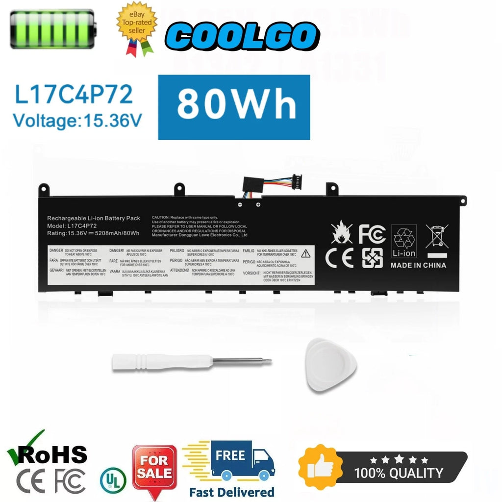 L17C4P72 L17M4P72 L18M4P71 Battery For Lenovo ThinkPad P1 X1 Extreme X1E 01YU911
