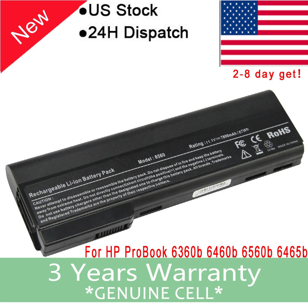 Battery for HP EliteBook 8460W 8460P 8560P 8470P Prob 6560b 6460b 6360b CC06 FCS