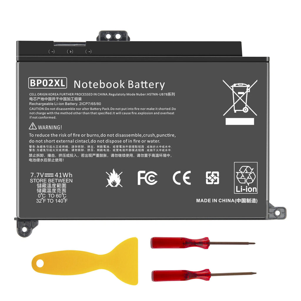 BP02XL Laptop Battery For HP Pavilion BP02041XL 849909-850 849569-541 41Wh