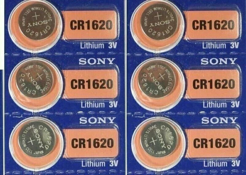 12 SONY CR1620 CR 1620 3V Coin Lithium Batteries