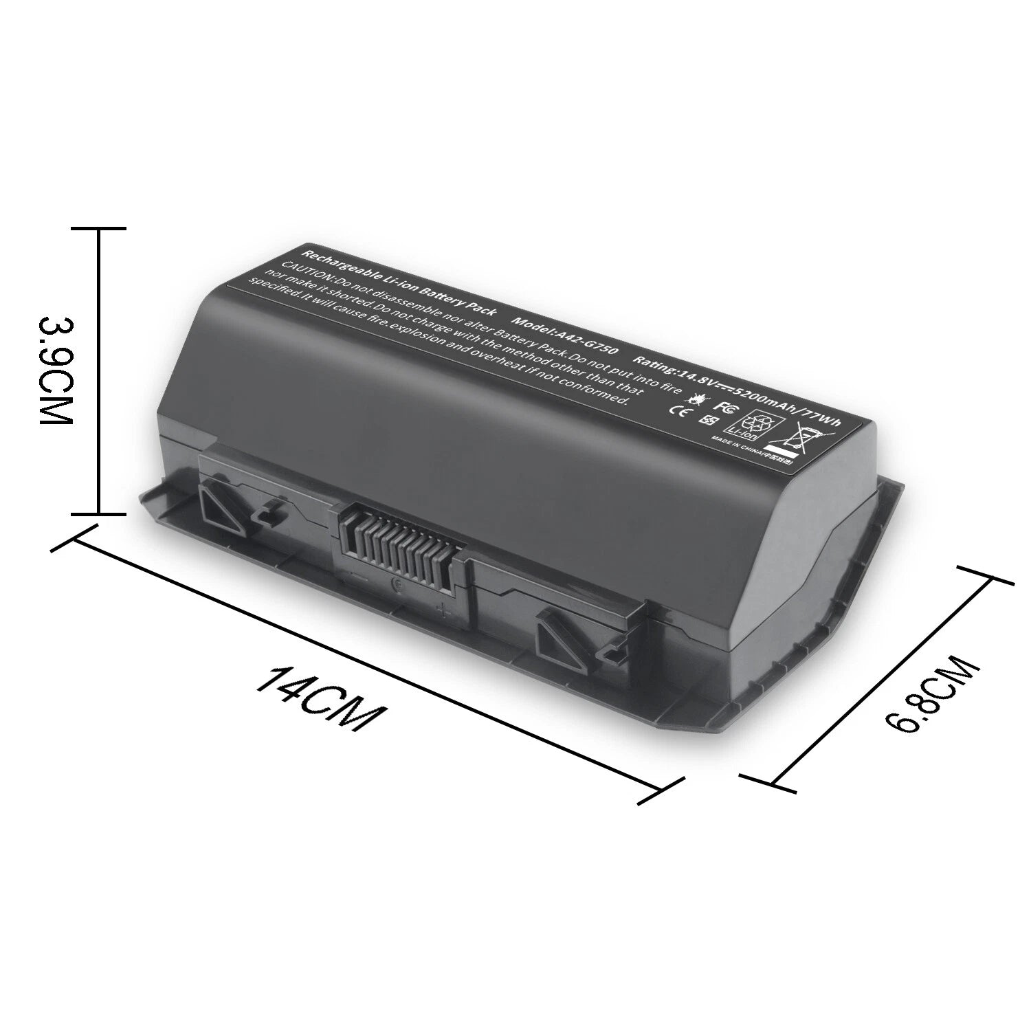 A42-G750 Battery for Asus ROG G750 G750J G750JH G750JM G750JS G750JW G750JX 8Cel