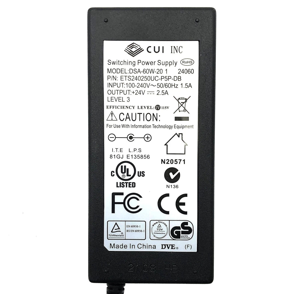 NEW Genuine CUI Inc 60W AC Power Adapter 24V 2.5A for Silhouette Cutting Tool