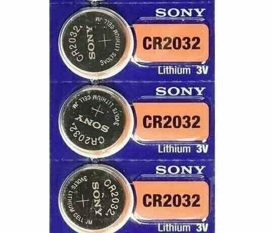 4 NEW SONY CR2032 3V Lithium Coin Battery Expire 2025 FRESHLY NEW - USA Seller