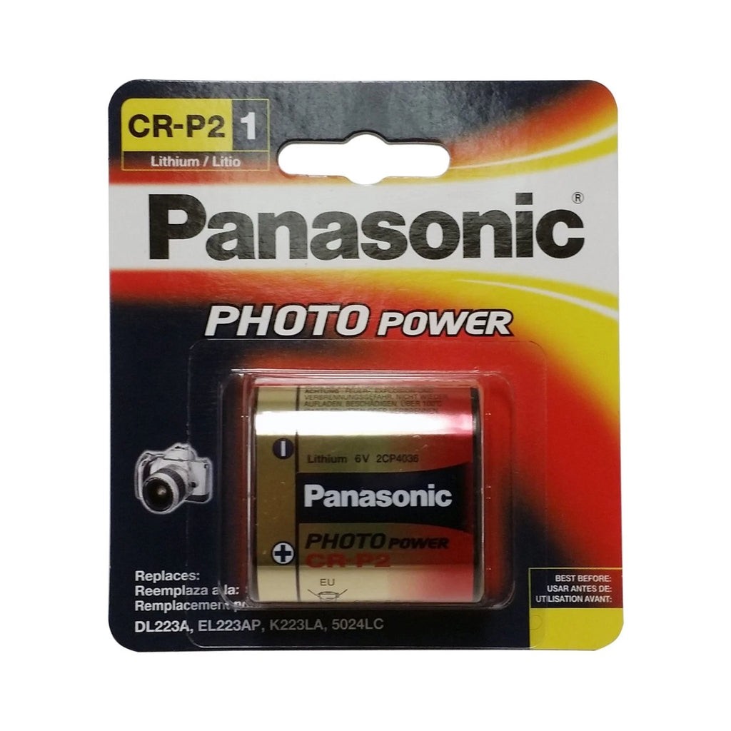 4 Panasonic CR-P2PA/1B Photo Power CR-P2 Lithium 223 Battery