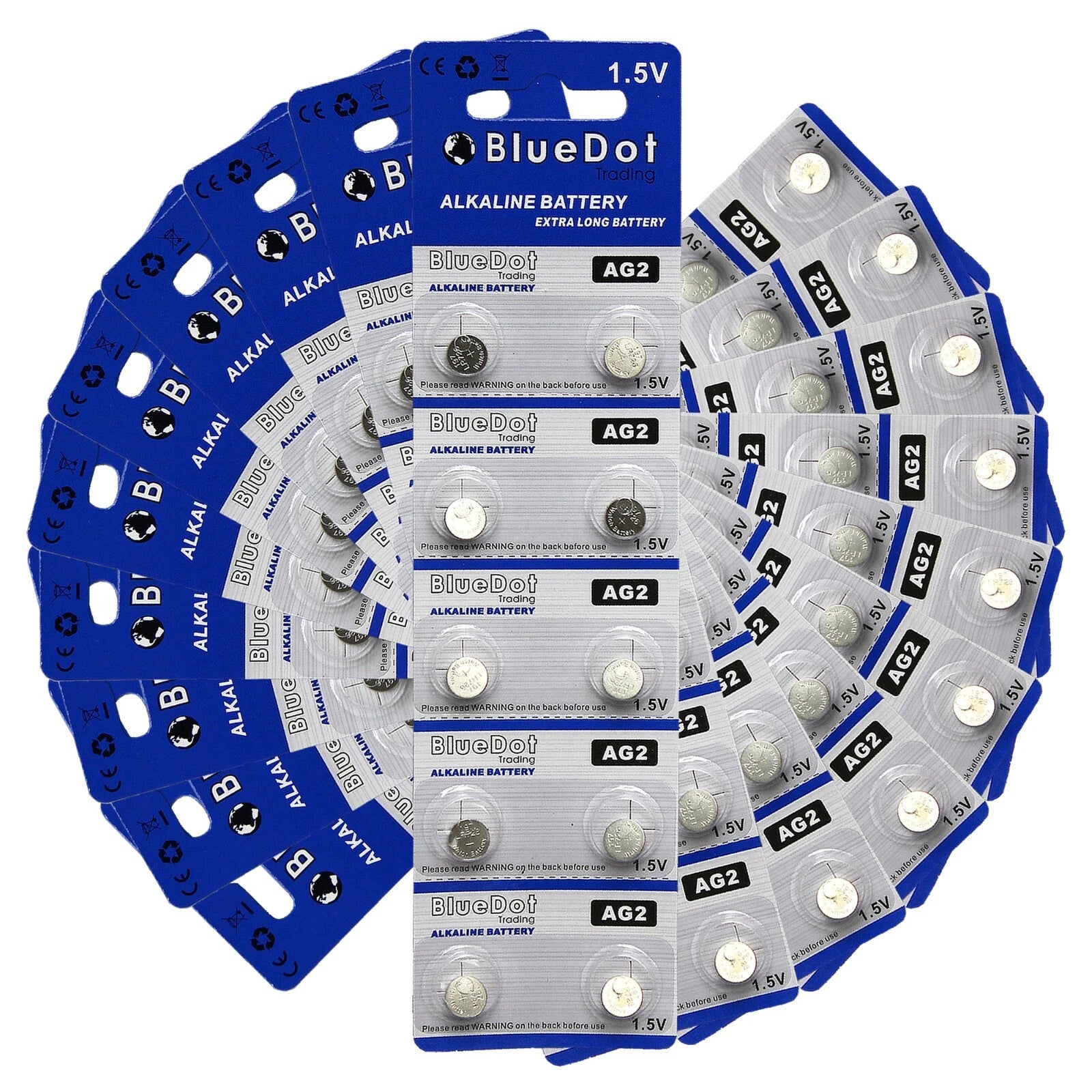 100 PCS AG2 LR59 396A LR726 SR59 SR726SW 1.5V Alkaline New Button Watch Battery