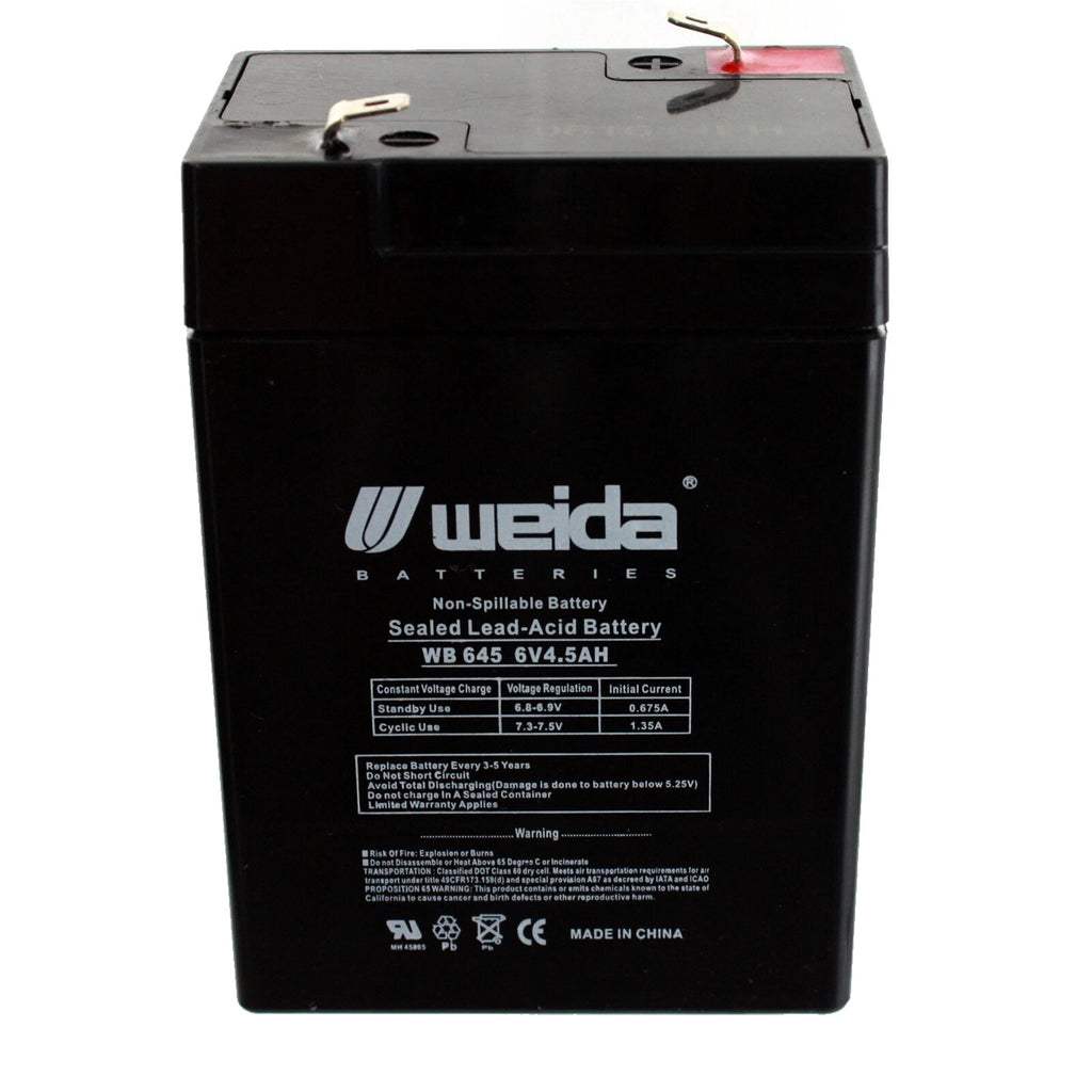 New SLA Battery 6V 4.5Ah Replaces ELB06042 ES4-6 PS-640 GP640