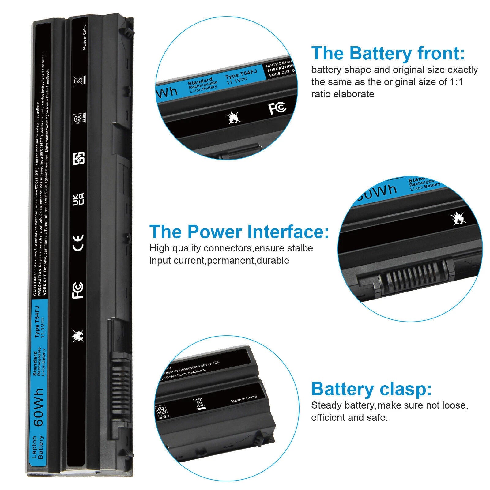 ??LOT OF T54FJ 8858X 7420 Battery For Dell Latitude E5420 E6420 E6430 E6520 60WH