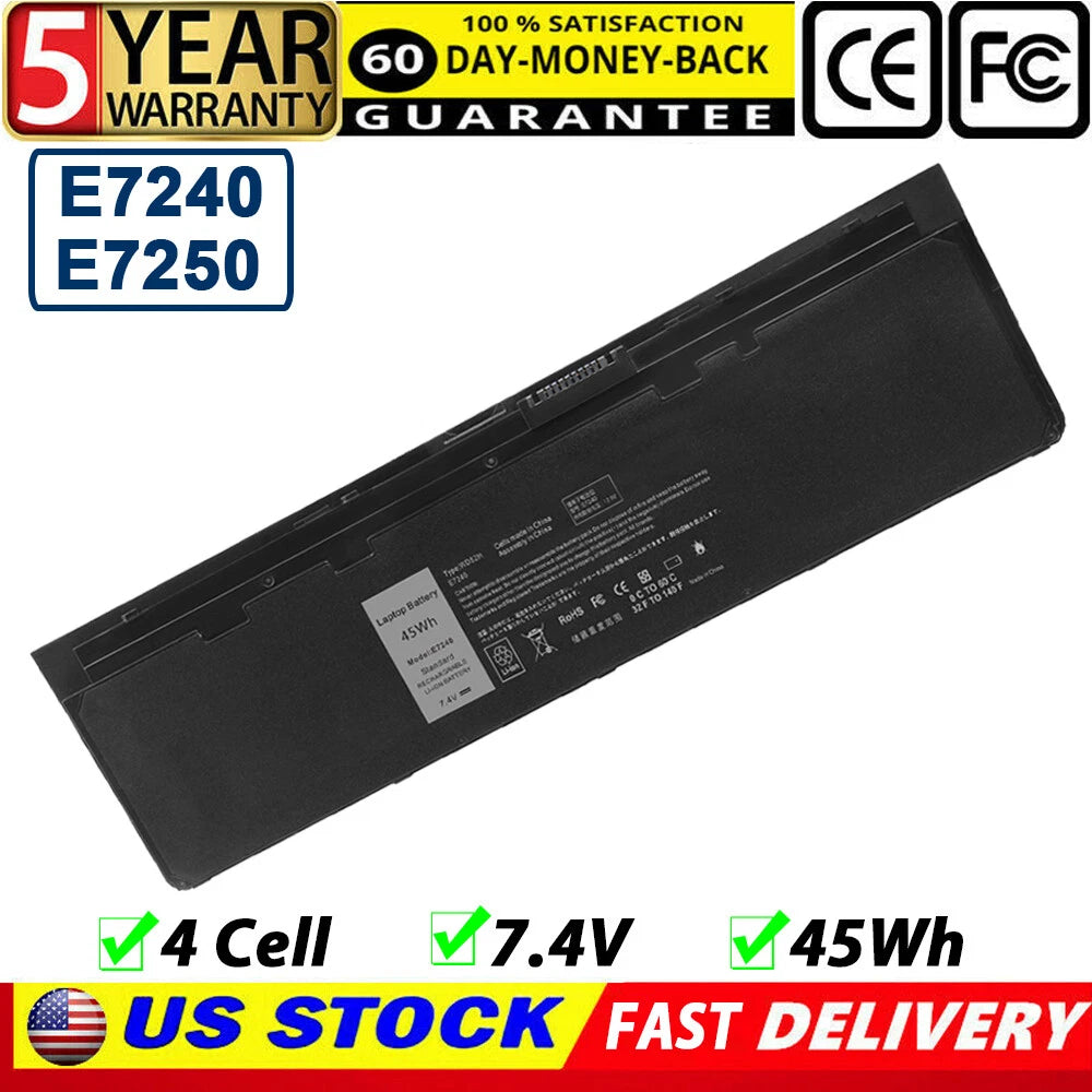 Battery for DELL Latitude E7240 Ultrabook E7250 GVD76 WD52H KWFFN VFV59 HJ8KP US