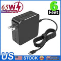 For Dell 65W Type C Laptop Charger USB C Power Adapter 02YK0F Latitude XPS Venue