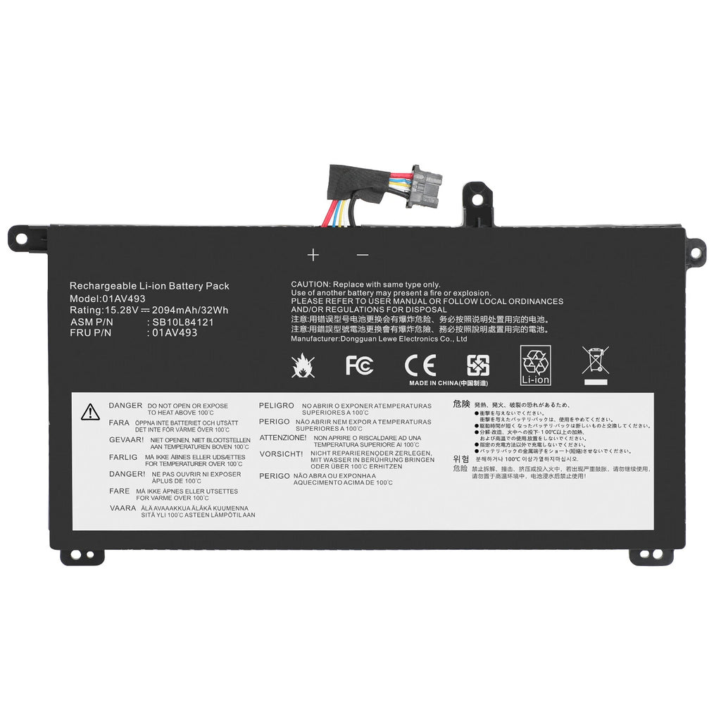 01AV493 00UR891 Internal Battery for Lenovo ThinkPad T570 T580 P51S P52S 00UR890