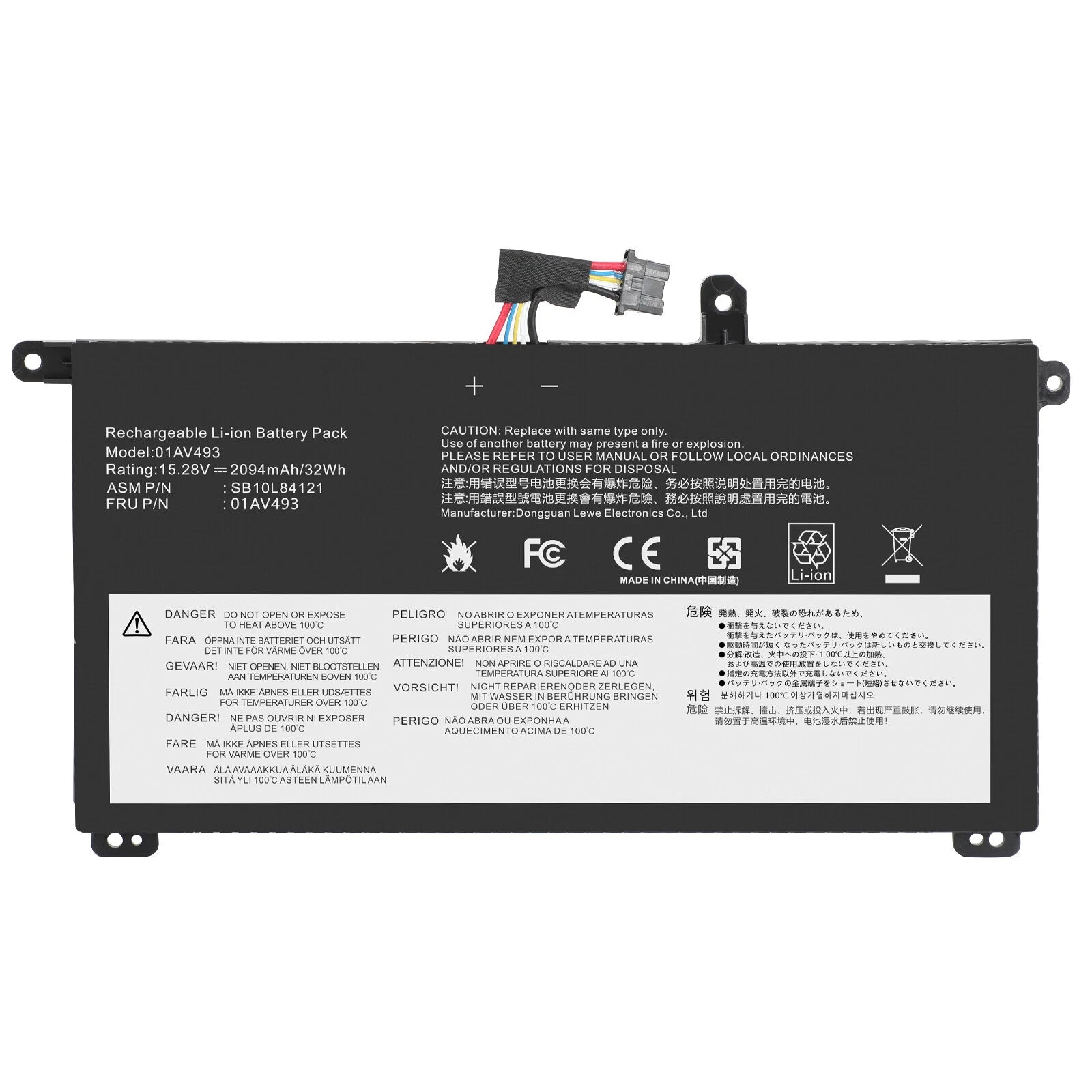 01AV493 00UR891 Internal Battery for Lenovo ThinkPad T570 T580 P51S P52S 00UR890
