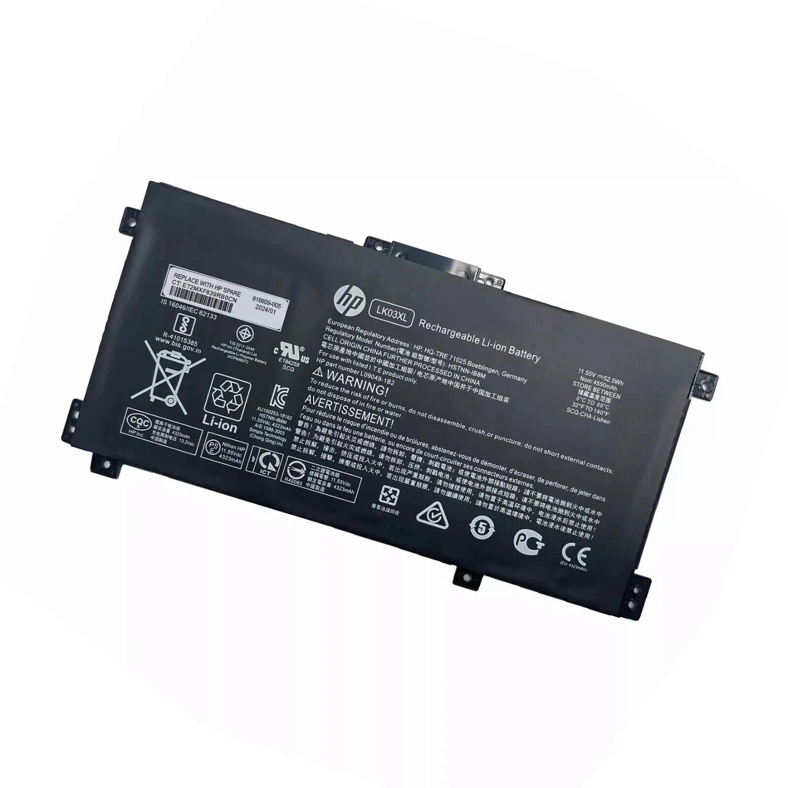Genuine LK03XL Battery For HP ENVY X360 15-BP 15M-BQ 17M-CE 17-BW L09281-855