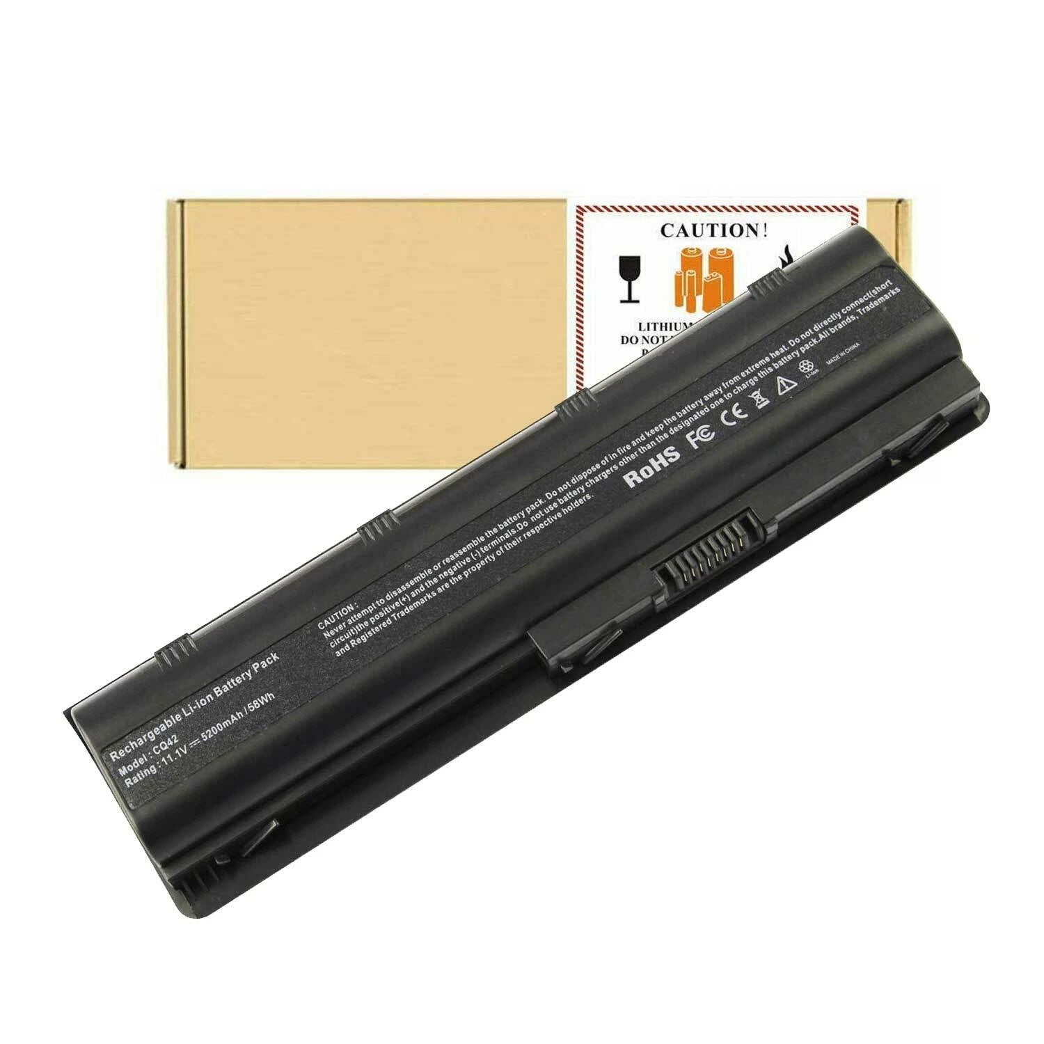 Bateria De Repuesto Para For Hp Spare 593553-001, Compaq Presario Cq32 Cq42 C...