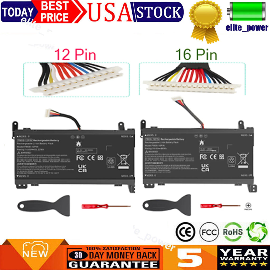 12/16 Pin FM08 Battery for HP Omen 17-AN 17-ab 17-AN013TX 922752-421 TPN-Q195 PC