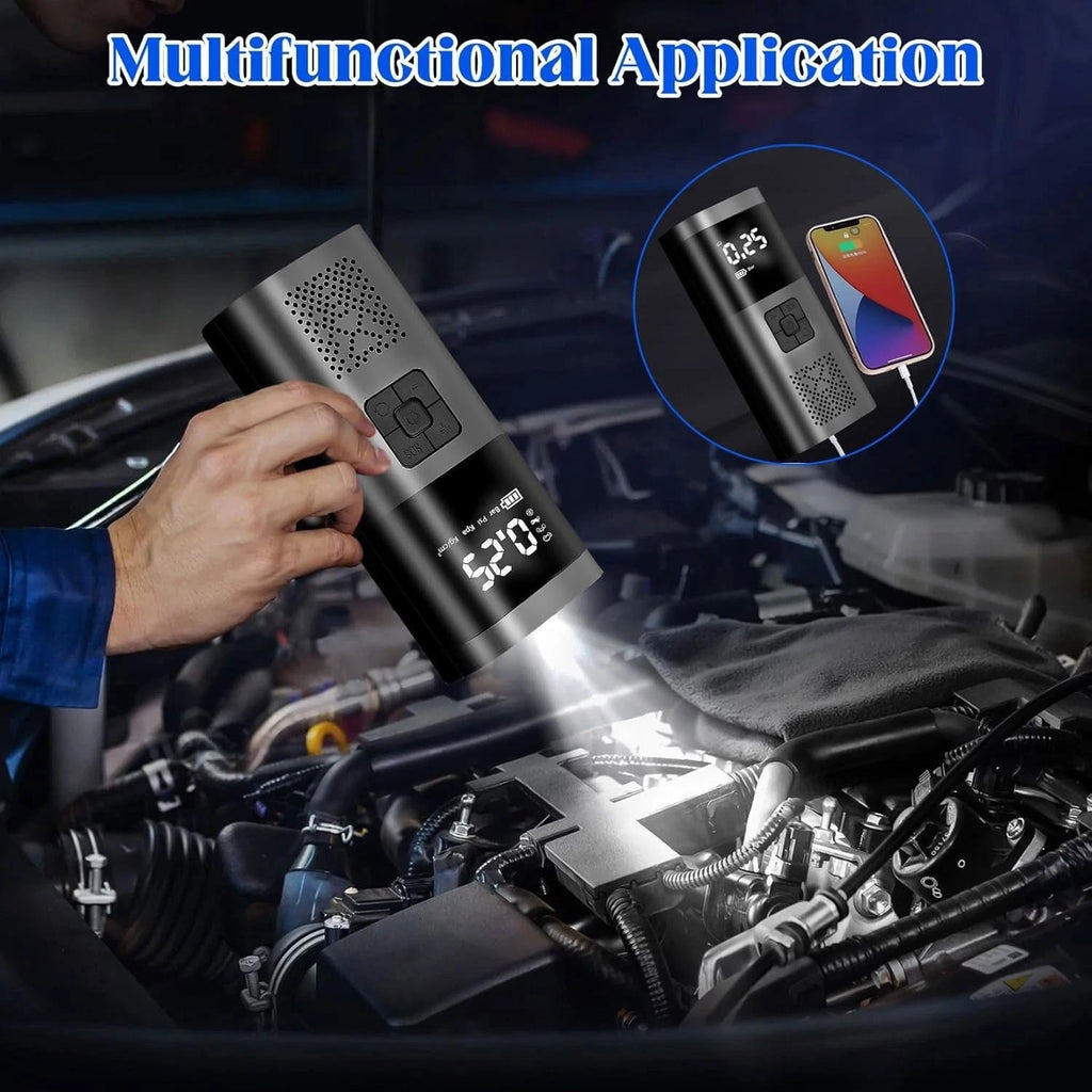 12V Digital Air Pump Electric Car Air Gun Pump Hose Air Compressor Tire Inflator