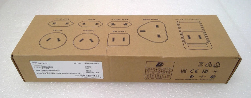 NEW OEM HPE Aruba UXI Power Supply Adapter Kit (WW) Global Model: R3T90A