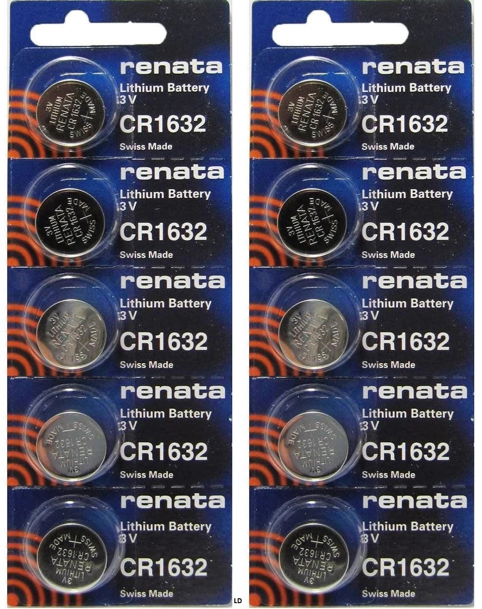 CR 1632 RENATA WATCH BATTERY(2 piece) ECR1632 FREE SHIPPING Authorized Seller