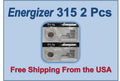 2 Energizer 315 SR716SW V315 S38 D315 SP315 614 280-56 SB-AT (SR67) Battery