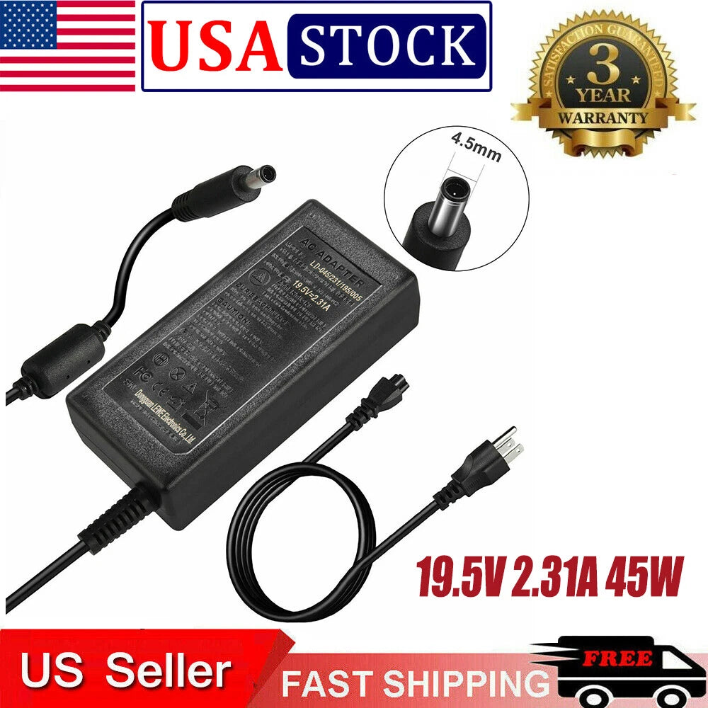 For Dell XPS 13 9350 9360 Laptop 45W P54G002 Charger AC Adapter Power Supply US