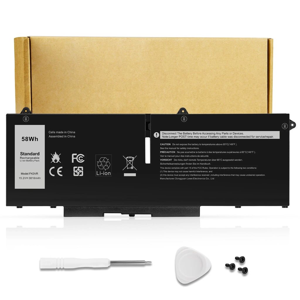 FK0VR Battery For Dell Latitude 5330 7330 7430 7530 Legion 5330 7330 7430 2-in-1