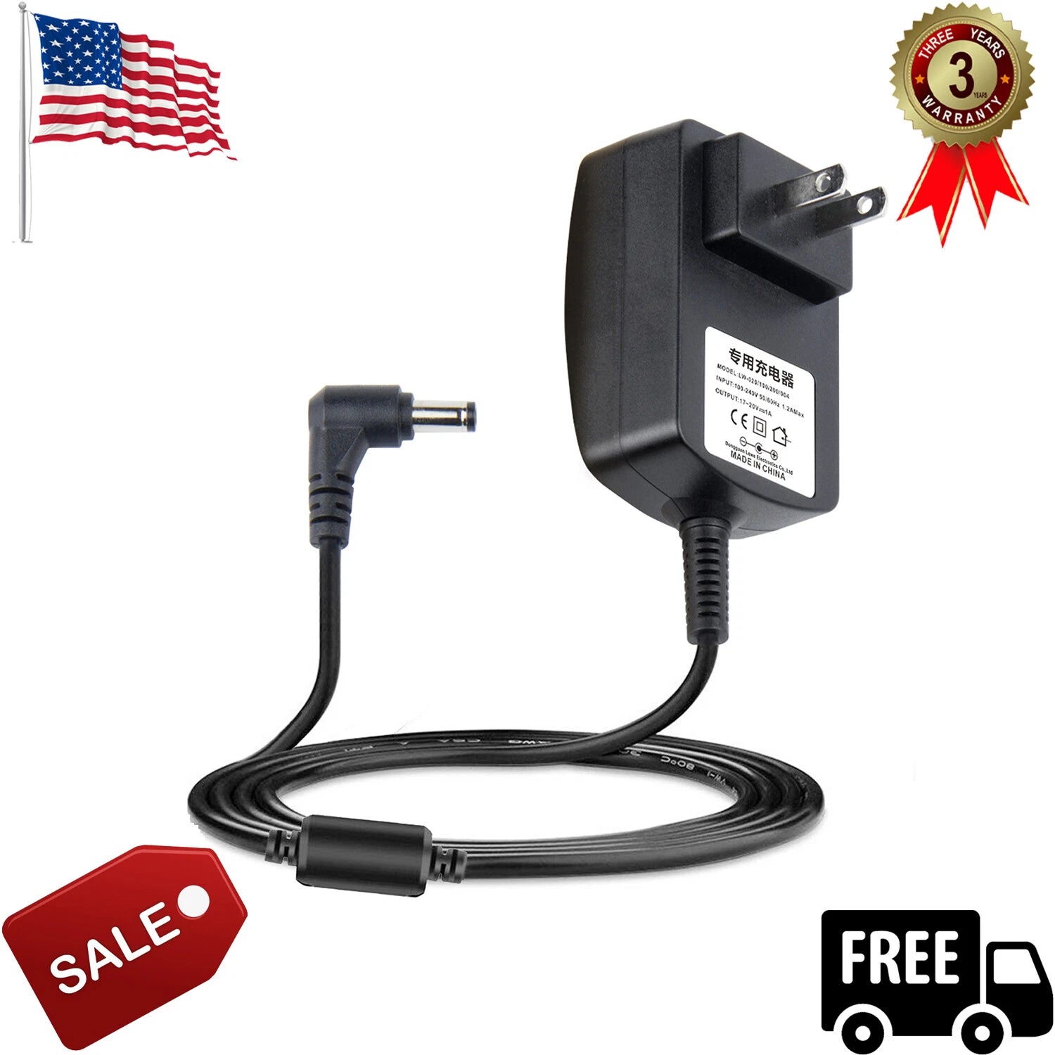 17-20V AC /DC Adapter Charger for Sound Link Wireless Speaker System Power Cord