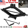 Heavy Duty 2.5 Ton Tire Jack Portable Steel Scissor Jack Lift with Handle Crank