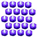 20 pack Purple Submersible Waterproof Battery LED Tea Light ~ Wedding Decoration