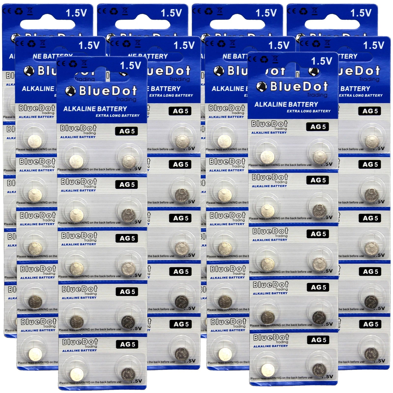 BlueDot ~ 100 AG5 LR754 SR754 LR754 G5 SR48 193 Alkaline battery SHIPS FROM USA