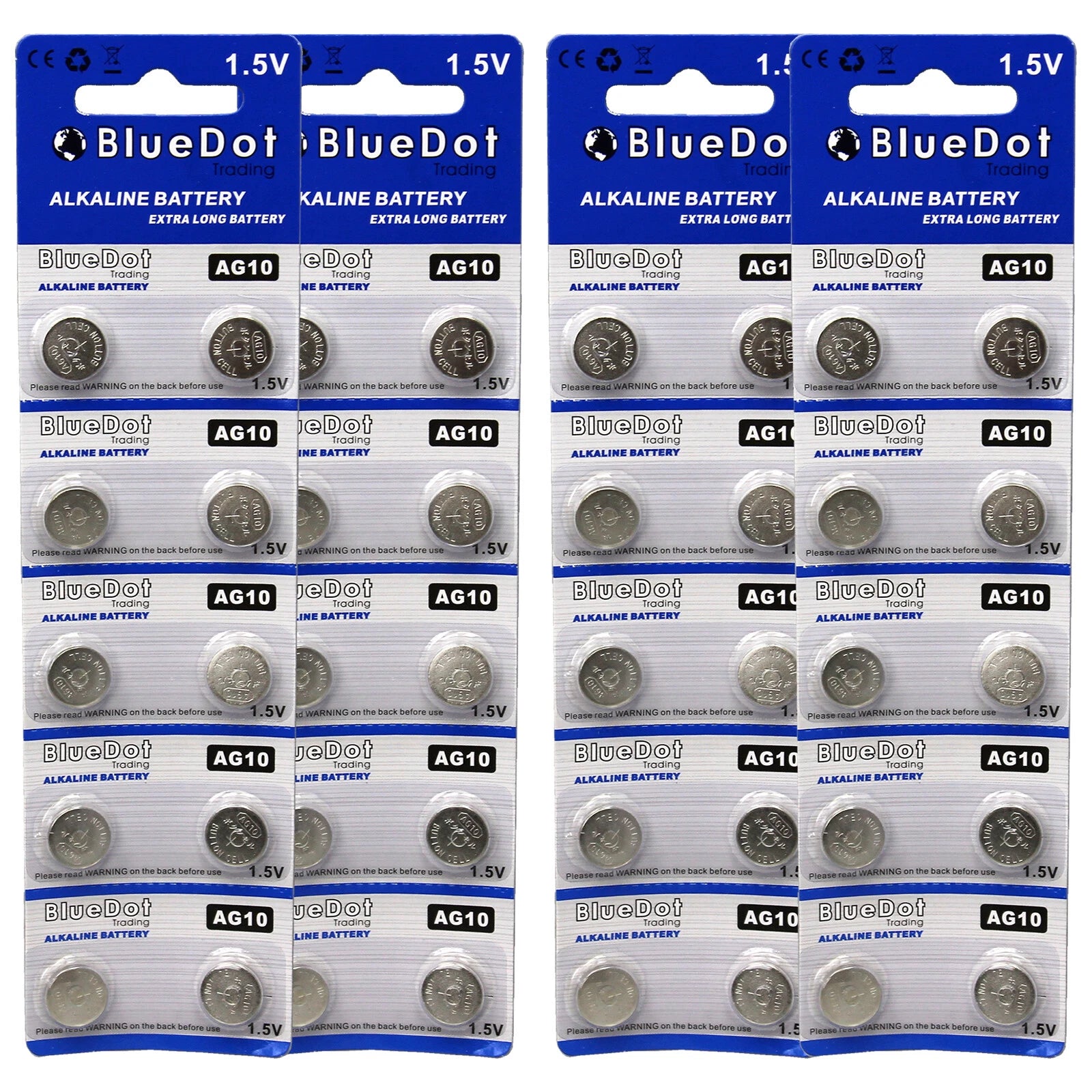 40 BlueDot AG10 389 LR54 SR54 SR1130W 189 L1130 SB-BU Alkaline Watch Battery USA