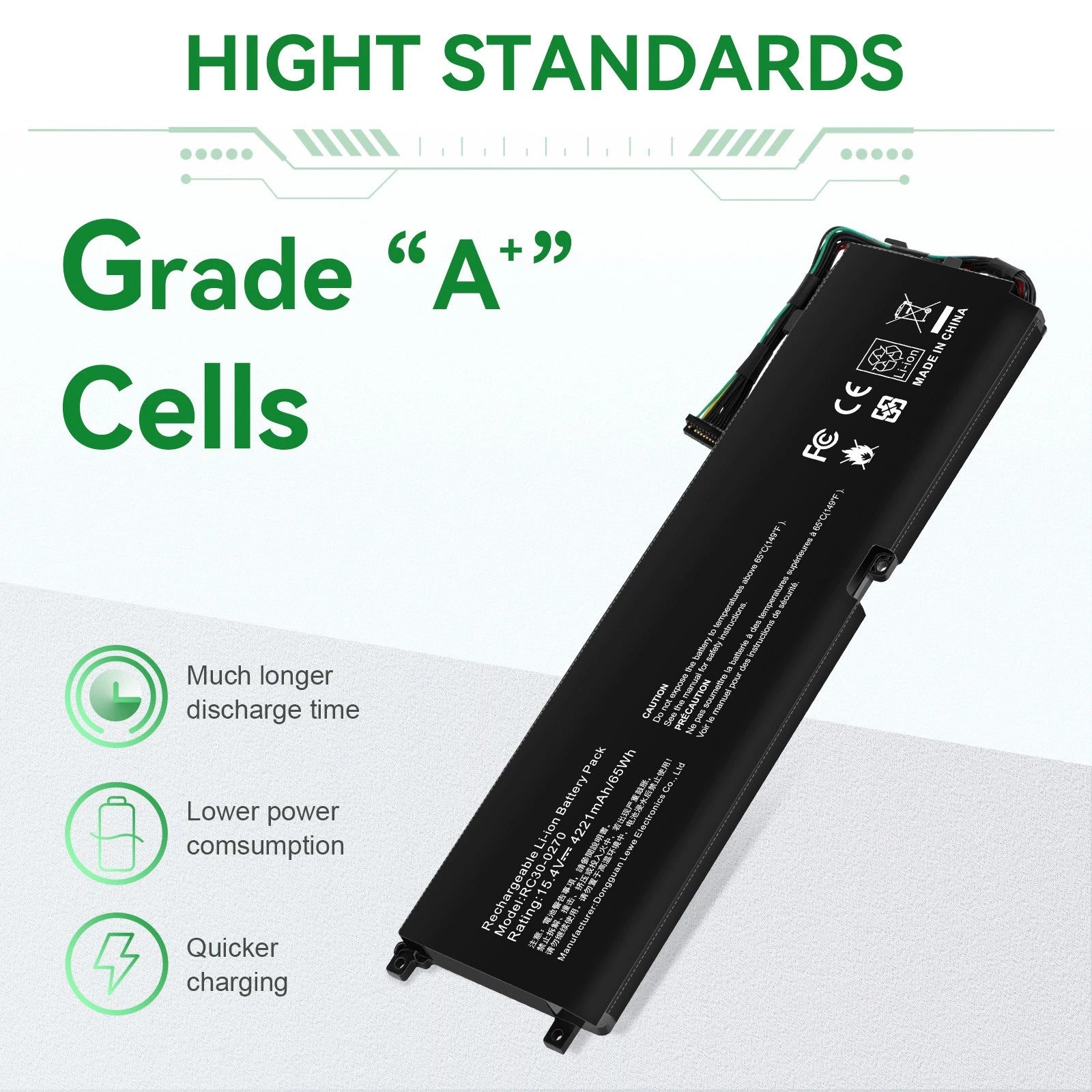 RC30-0270 Battery for Razer Blade 15 Base 2018 2019 GTX 1660 Ti Base RZ09-0270