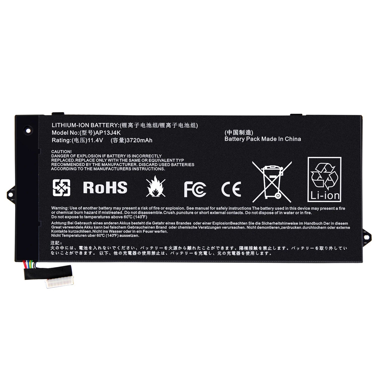 KT.00304.004 AP13J4K FOR ACER BATTERY 45WH CHROMEBOOK 11.6" C740-C4PE C5U9 C32M