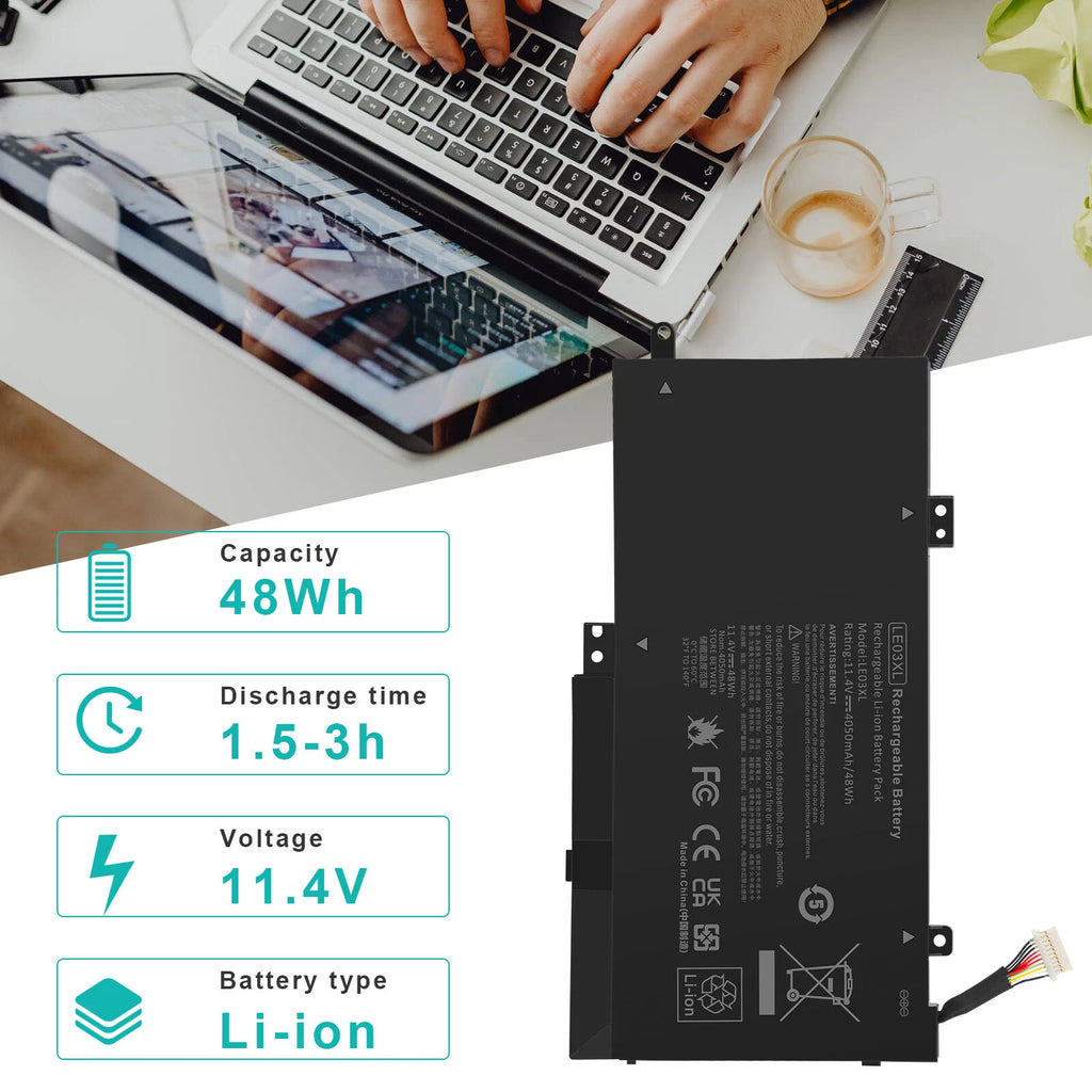 LE03XL Battery for HP Pavilion x360 HSTNN-PB6M 796220-541 796356-005 796220-831