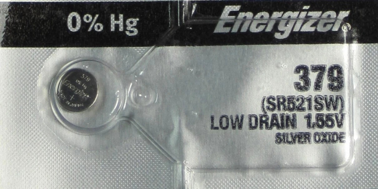 2 Pcs Energizer Silver Oxide SR521SW SR521W SR521 Watch Battery