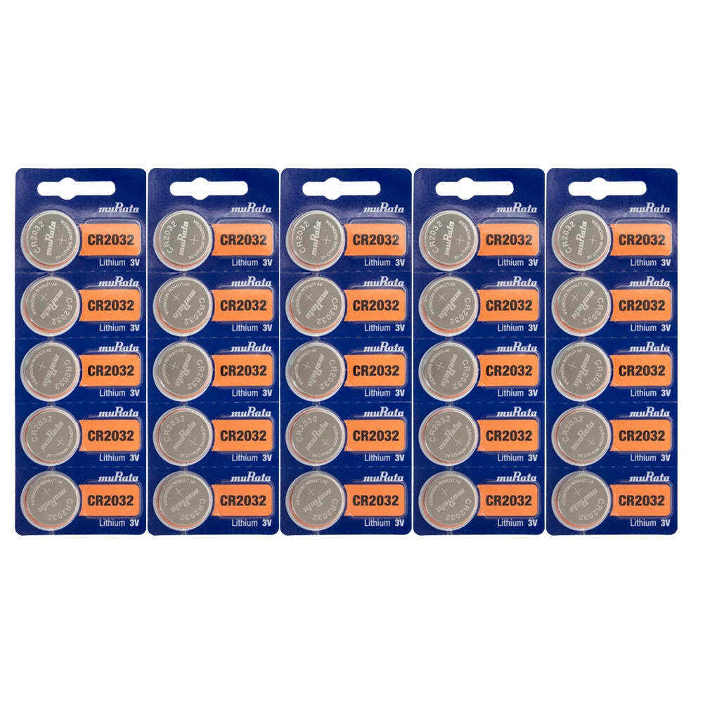 Murata CR2032 - 3V Lithium Coin Cell Battery (25 Pack)