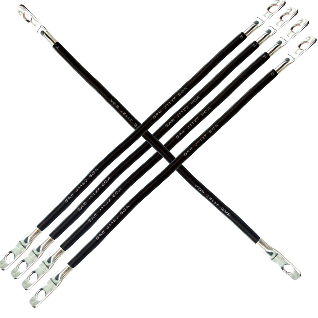 Club Car DS48V Electric 95+ 6 Gauge AWG (5) 14" Battery Cable Set