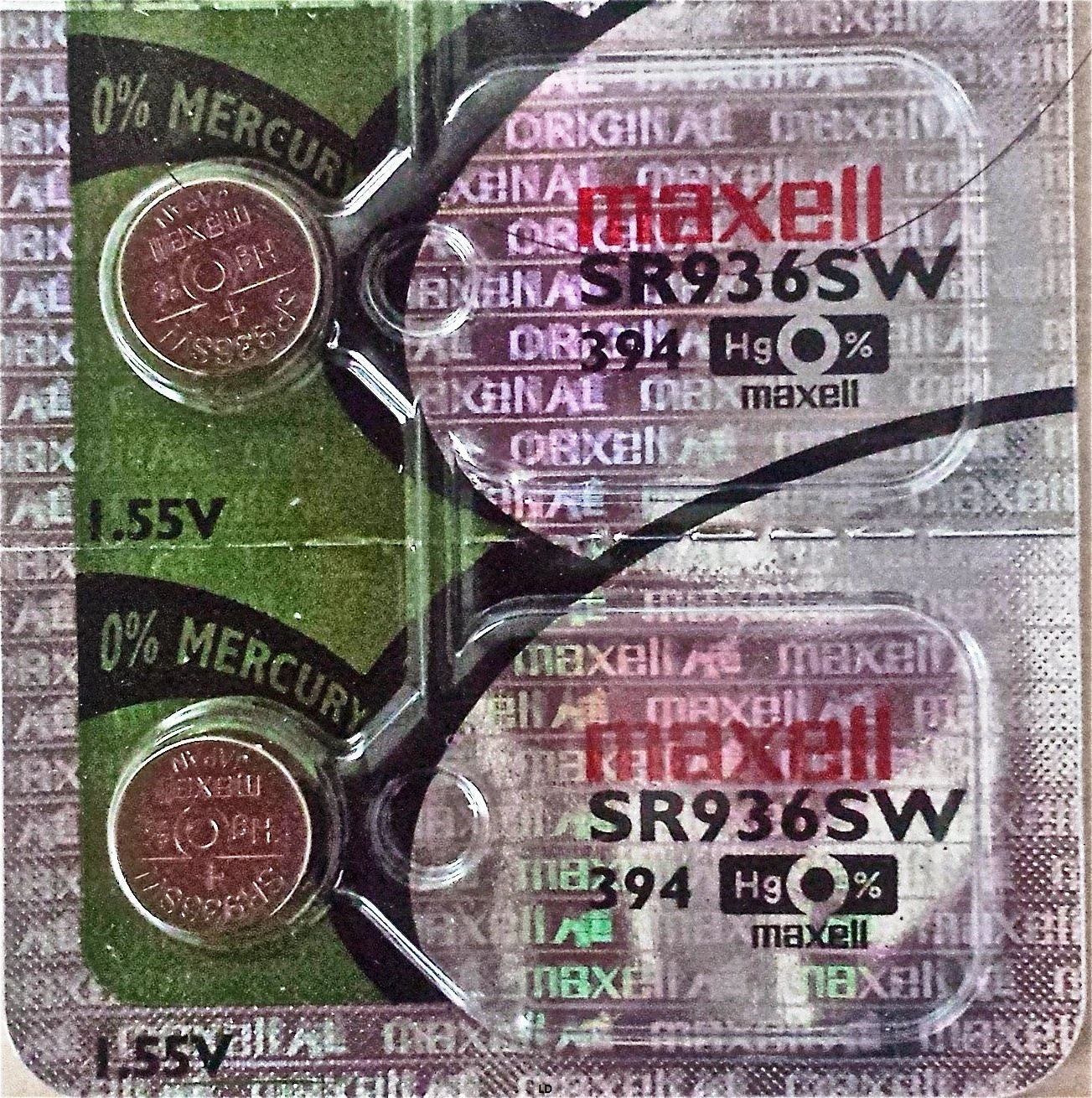 394 MAXELL WATCH BATTERIES SR936SW New packaging Authorized Seller