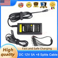 Security Camera Power Adapter Cable US Plug For 12V CCTV W/ 8 Way Splitter Cable