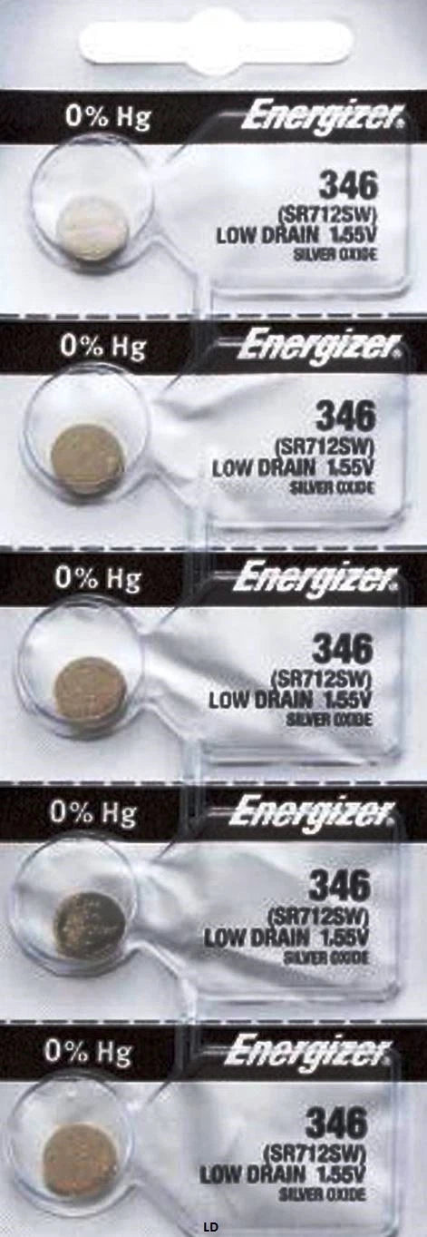 ENERGIZER 346 SR712SW (2 piece) 346 BATTERY NEW SEALED Authorize Seller