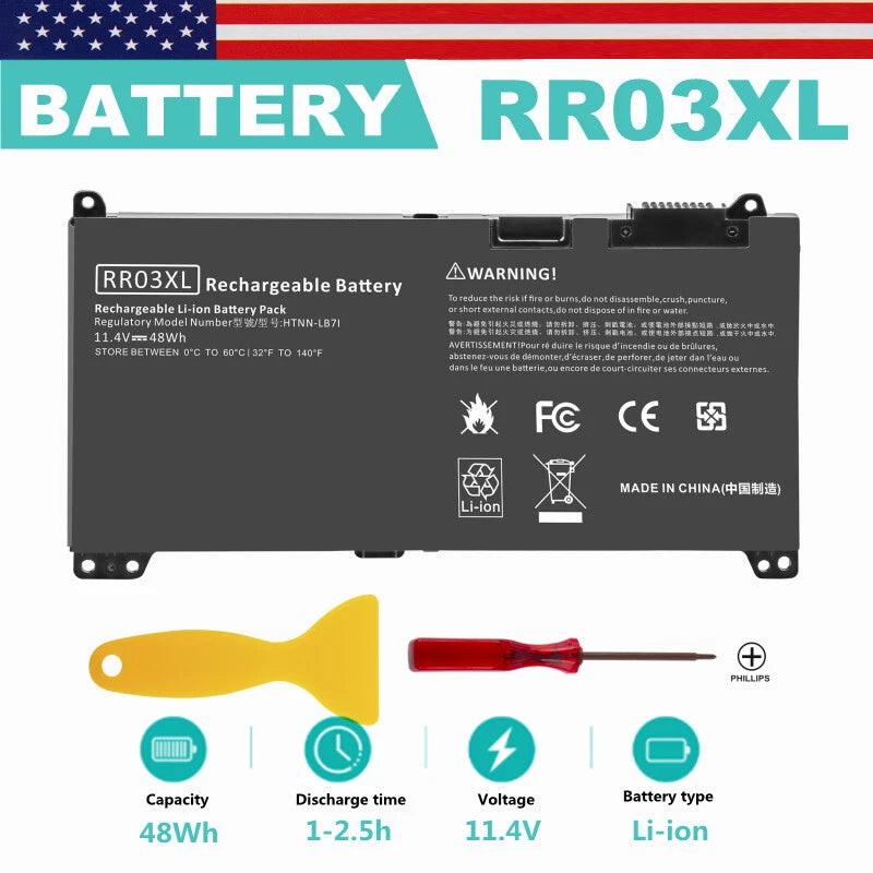 Battery For HP ProBook 430 440 450 455 470 G4 440 450 470 G5 RR03XL 851610-850