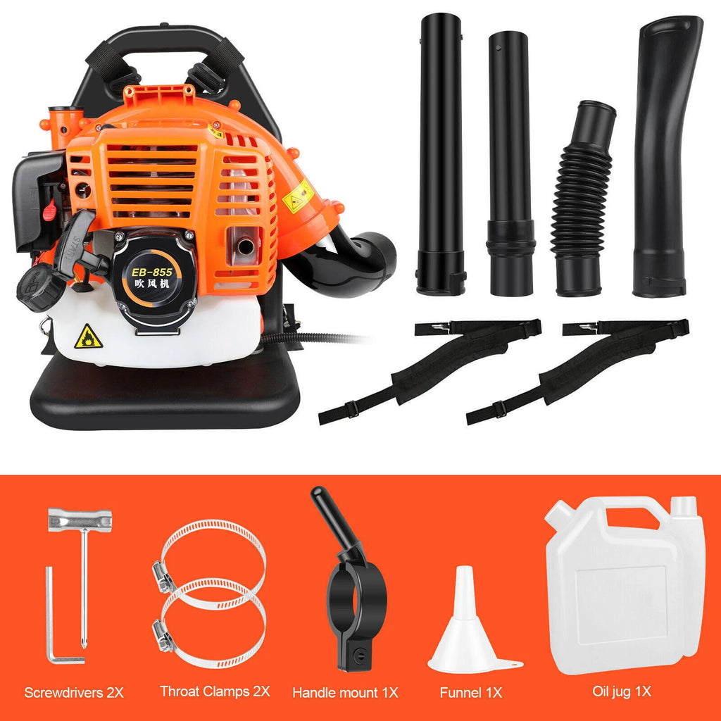 Leaf Blower Gas Powered Snow Blower Garden 26CC/43CC/30CC/63cc 2-Stroke Engine