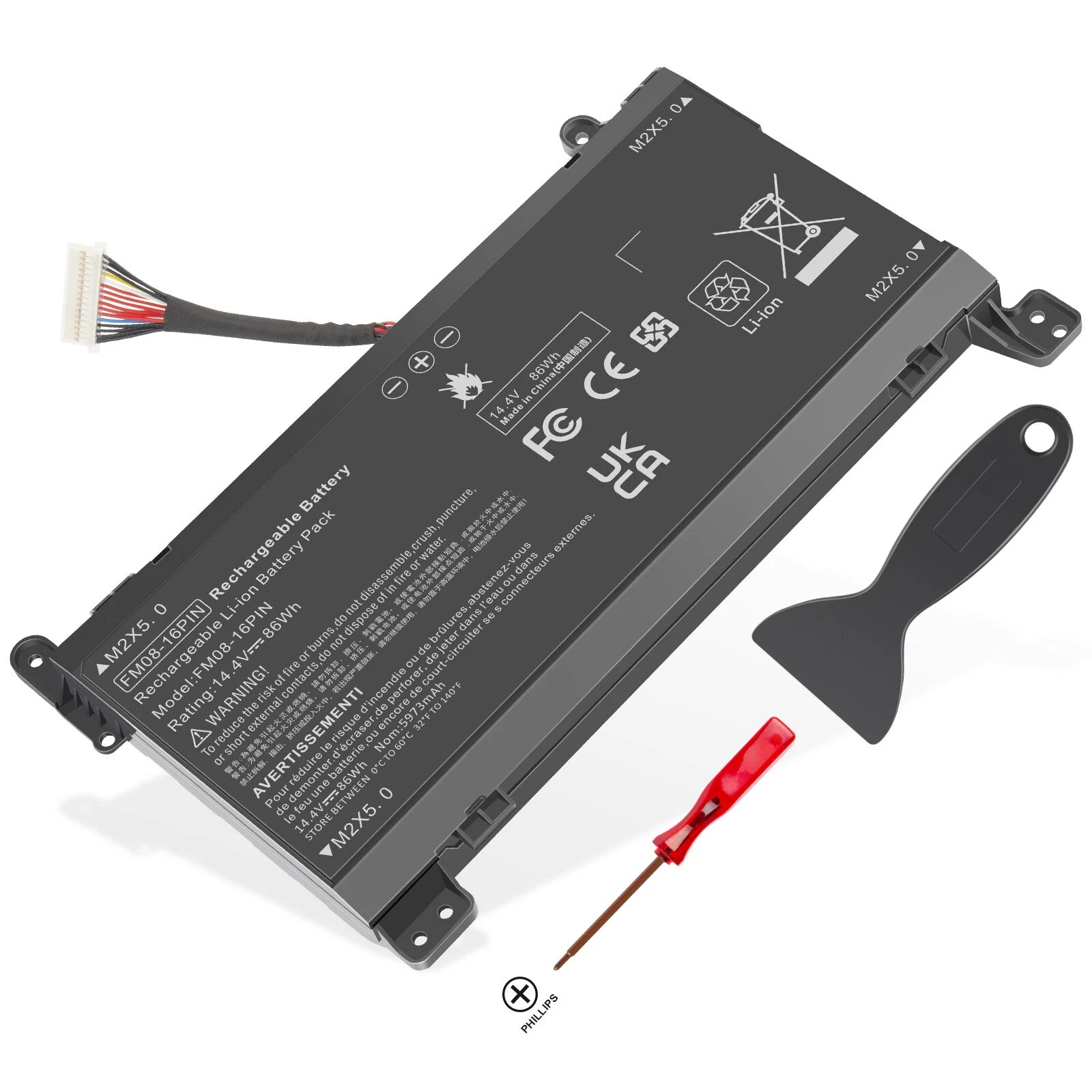 FM08 Laptop Battery for HP Omen 17-AN013TX 17-AN014TX 17-an015ng HSTNN-LB8B 86Wh