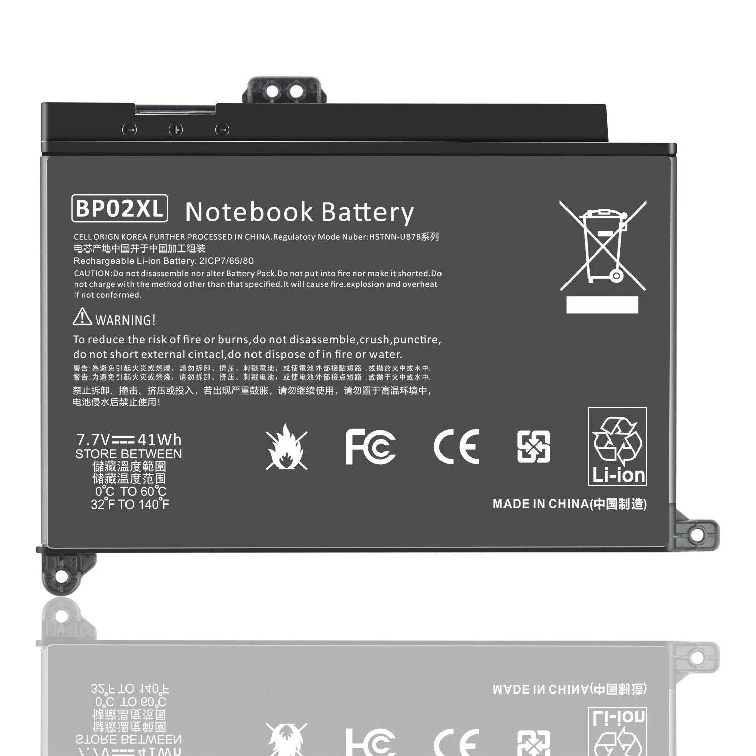 BP02XL Battery for HP Pavilion PC 15 Series 15-AU010WM 15-AU123CL 15-AW053NR New