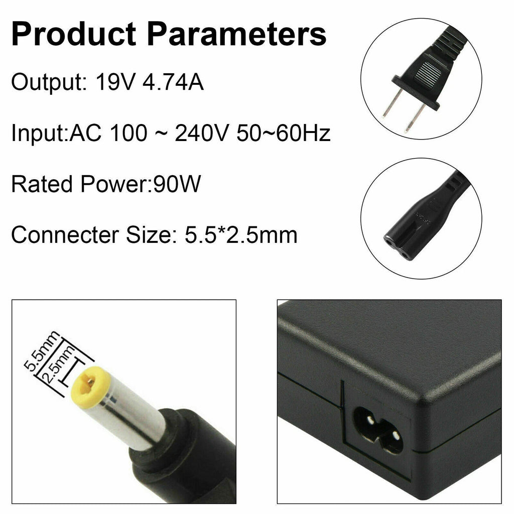 AC Adapter For Getac B300 B300X S400 Rugged Laptop 90W Charger Power Supply Cord