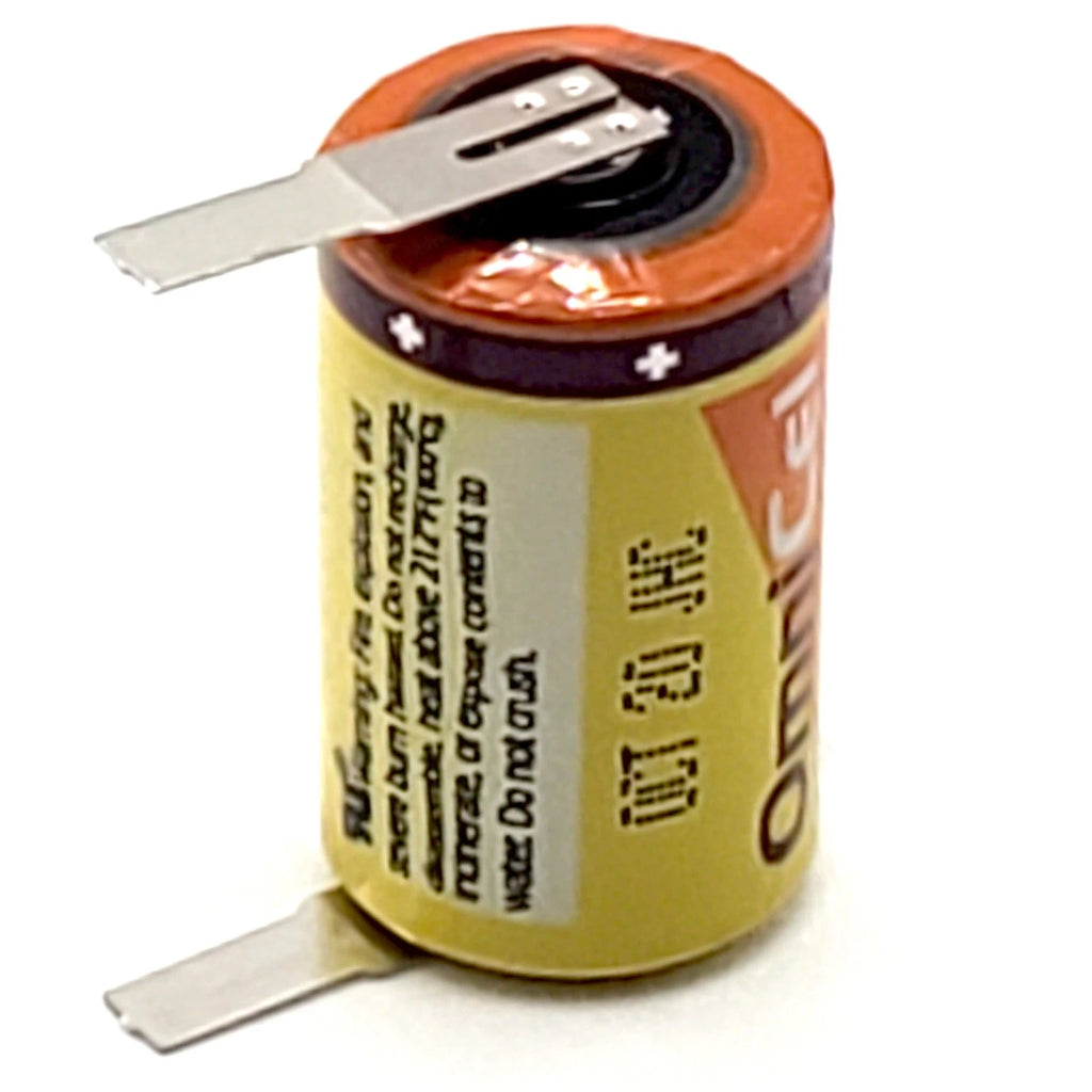OmniCel ER14250 3.6V 1/2AA Lithium High Energy Battery Tabs Utility Telematics