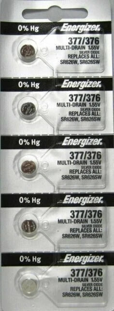 ENERGIZER 377/376 SR626SW SR626W WATCH BATTERIES NEW SEALED Authorize Seller